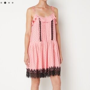 TED BAKER
Millino lace-trim crepe mini  sundress